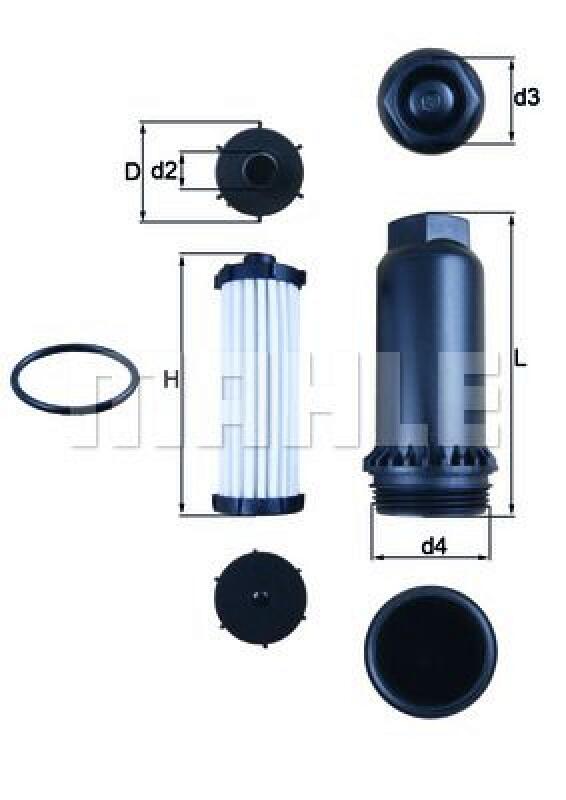 MAHLE Hydraulic Filter, automatic transmission