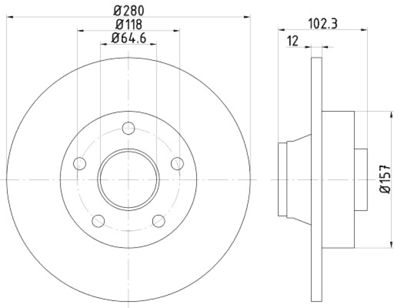 2x TEXTAR Bremsscheibe