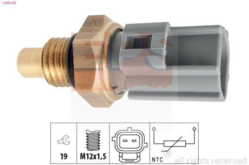 EPS Sensor, Kraftstofftemperatur Made in Italy - OE Equivalent