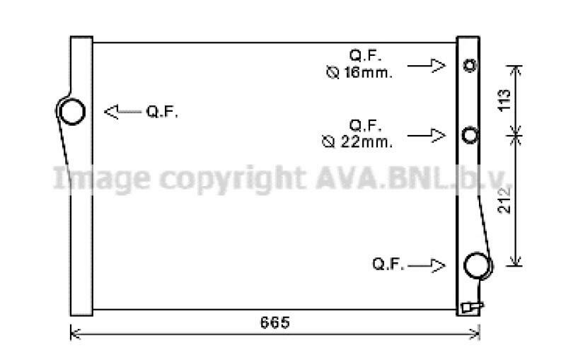 AVA QUALITY COOLING Kühler, Motorkühlung