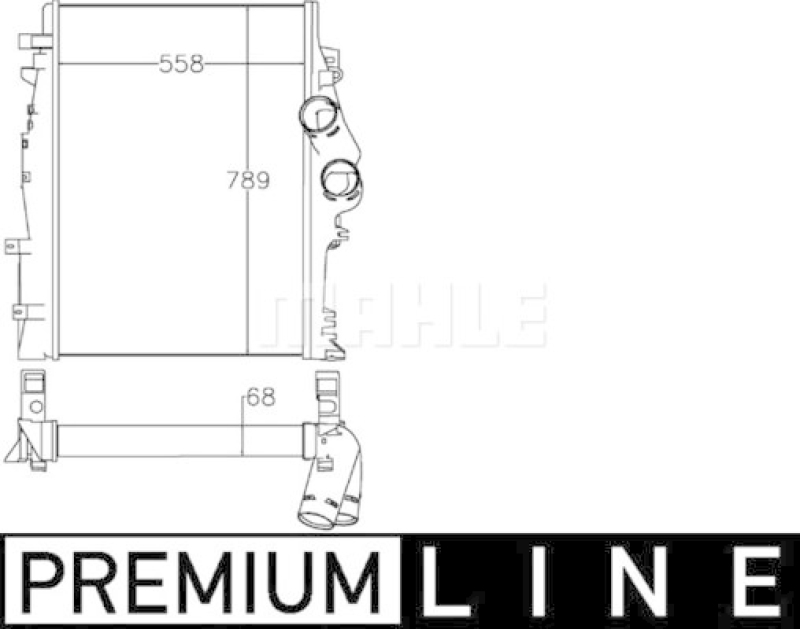 MAHLE Ladeluftkühler BEHR *** PREMIUM LINE ***