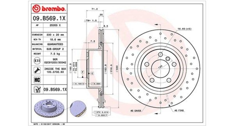 2x MAGNETI MARELLI Bremsscheibe