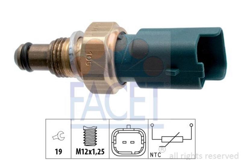 FACET Sensor, Kraftstofftemperatur Made in Italy - OE Equivalent