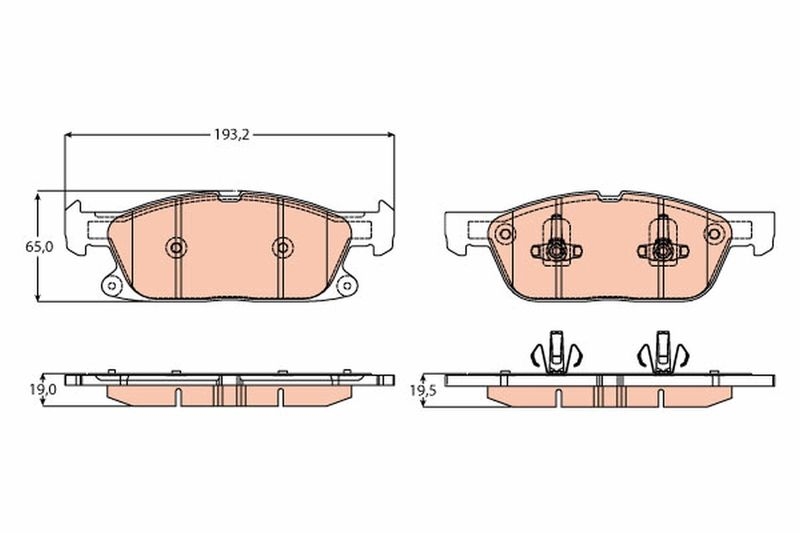 TRW Brake Pad Set, disc brake