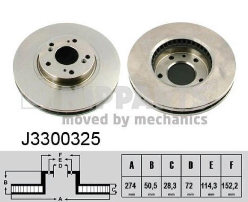 NIPPARTS Brake Disc