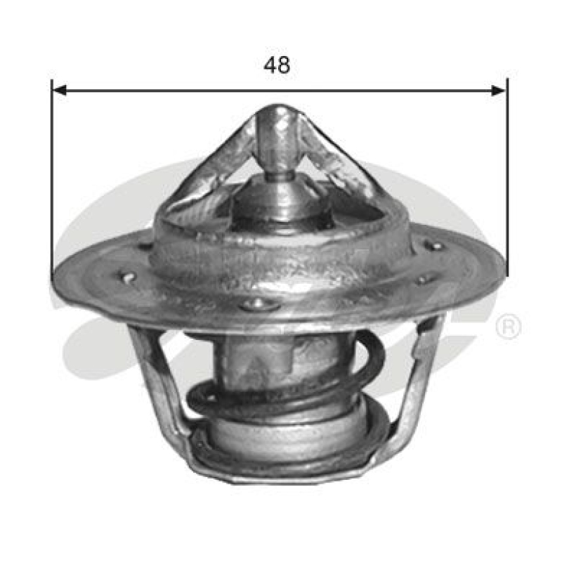 GATES Thermostat, coolant