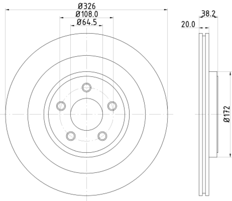 2x MINTEX Bremsscheibe