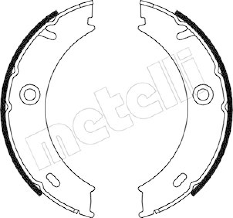 METELLI Brake Shoe Set, parking brake