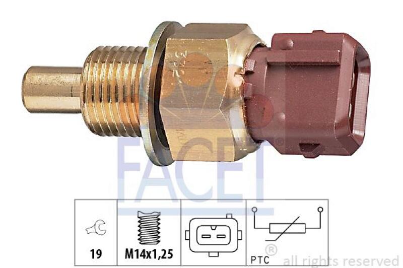 FACET Sensor, Kühlmitteltemperatur Made in Italy - OE Equivalent