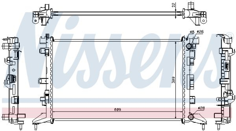 NISSENS Radiator, engine cooling