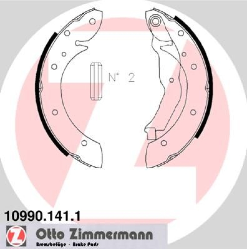 ZIMMERMANN Brake Shoe Set