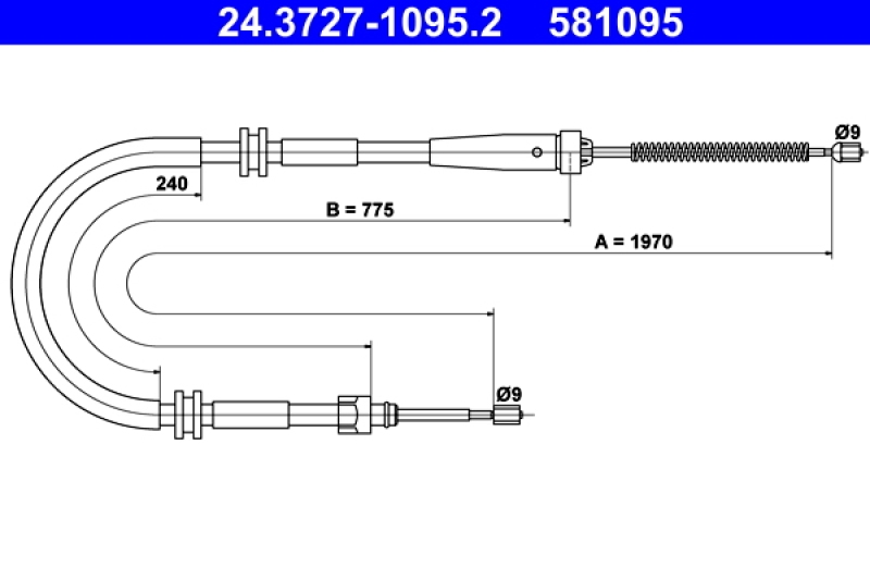 ATE Cable, parking brake