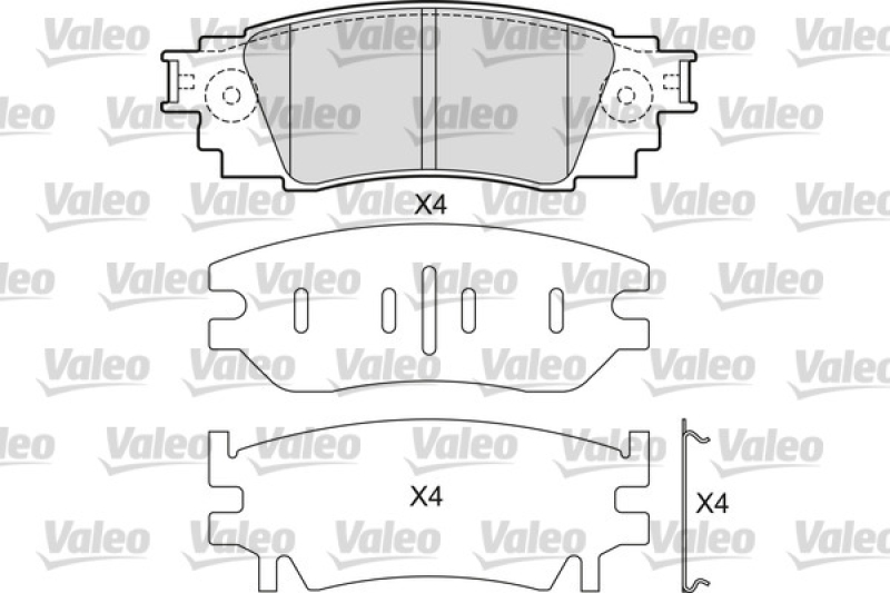 VALEO Brake Pad Set, disc brake