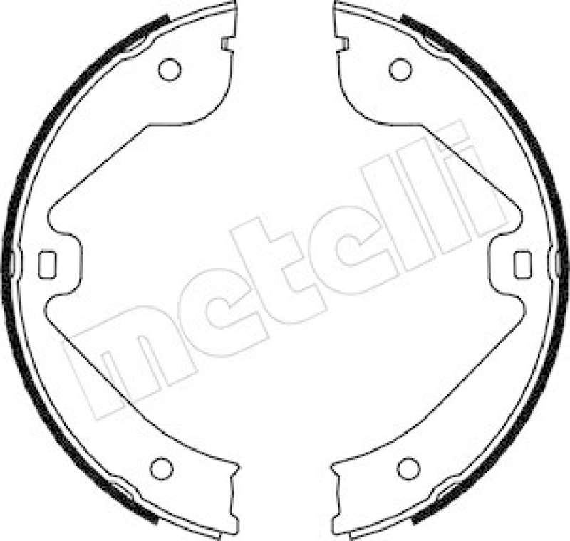 METELLI Brake Shoe Set, parking brake