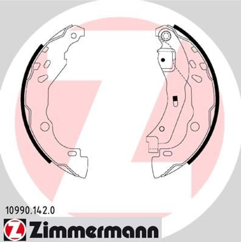 ZIMMERMANN Brake Shoe Set