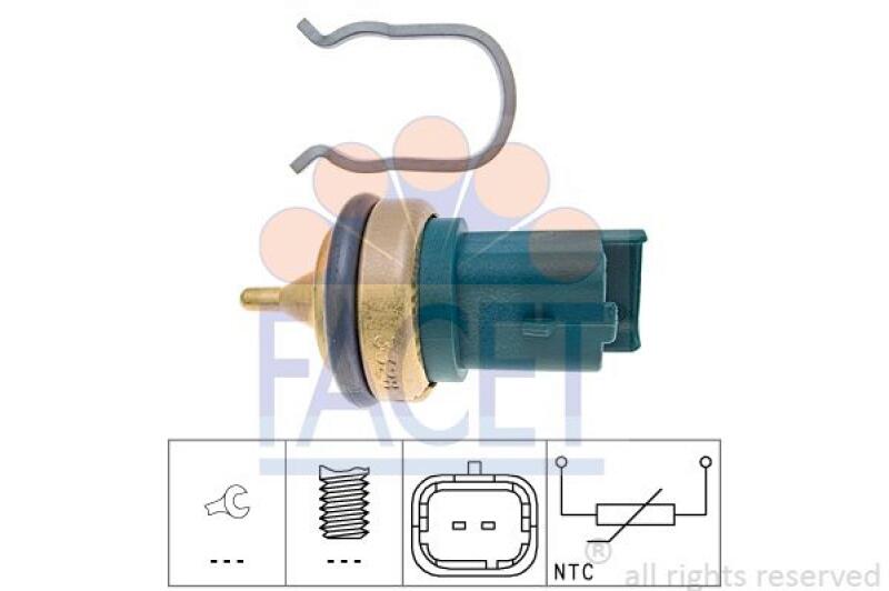 FACET Sensor, Kühlmitteltemperatur Made in Italy - OE Equivalent