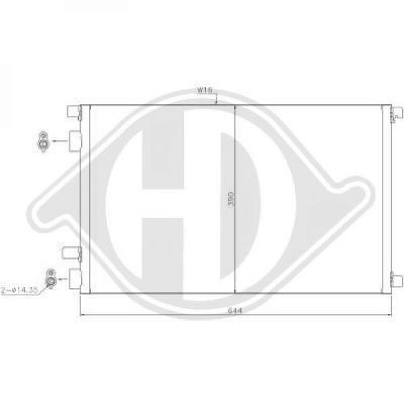 DIEDERICHS Condenser, air conditioning DIEDERICHS Climate