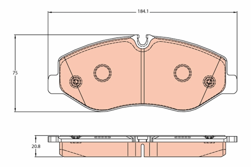 TRW Brake Pad Set, disc brake