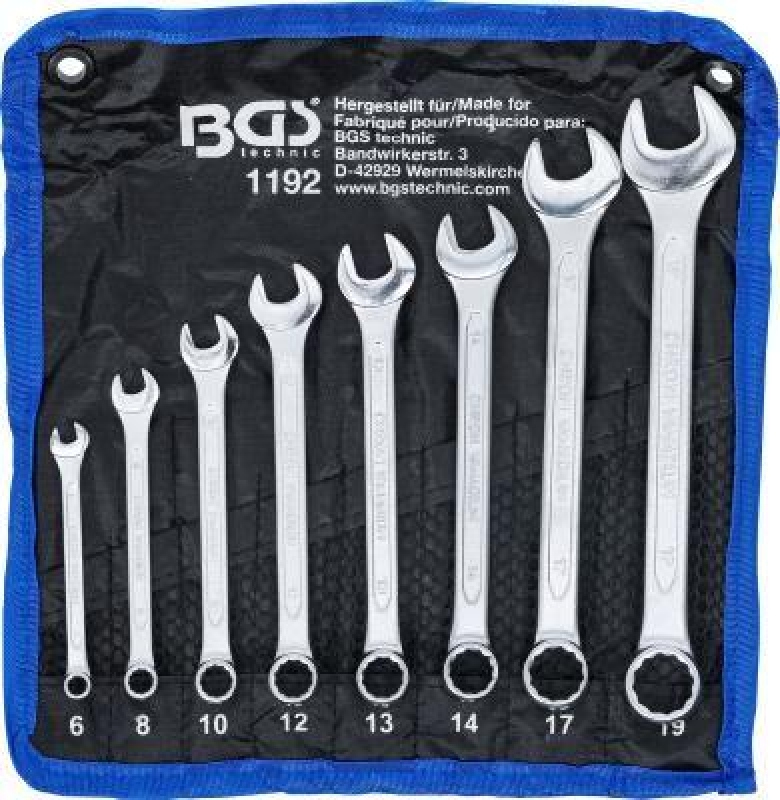 BGS Spanner Set, ring / open ended