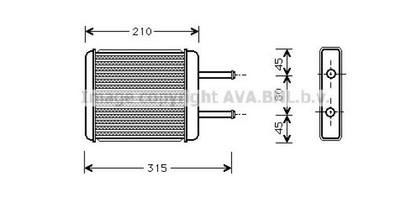 AVA QUALITY COOLING Wärmetauscher, Innenraumheizung