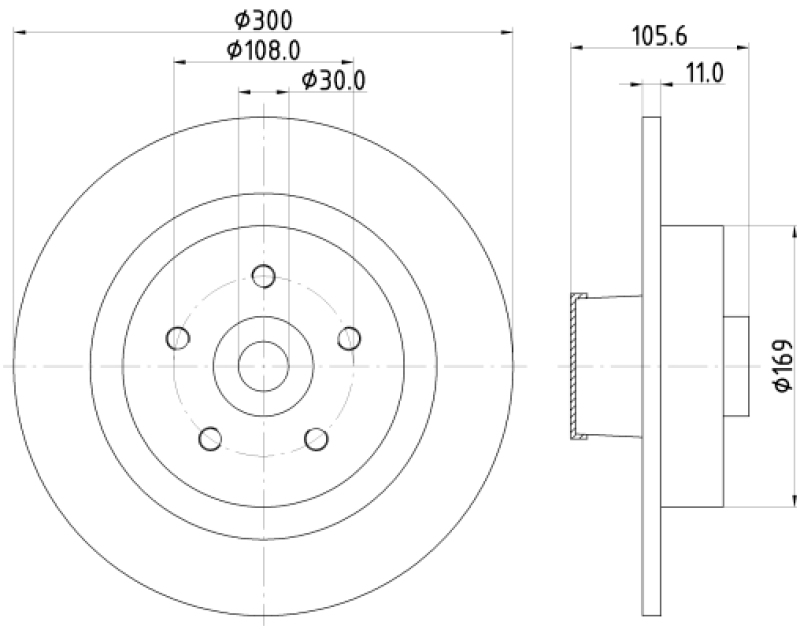 2x MINTEX Bremsscheibe