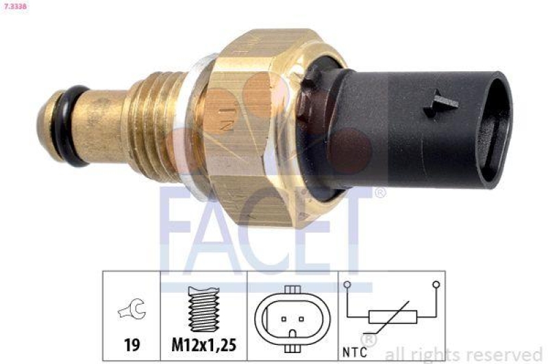 FACET Sensor, fuel temperature Made in Italy - OE Equivalent