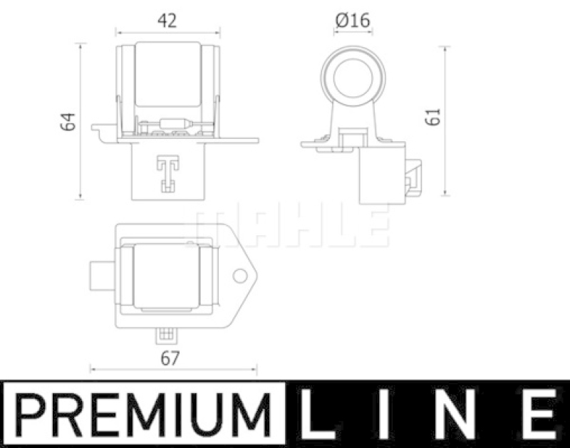 MAHLE Vorwiderstand, Elektromotor-Kühlerlüfter BEHR *** PREMIUM LINE ***