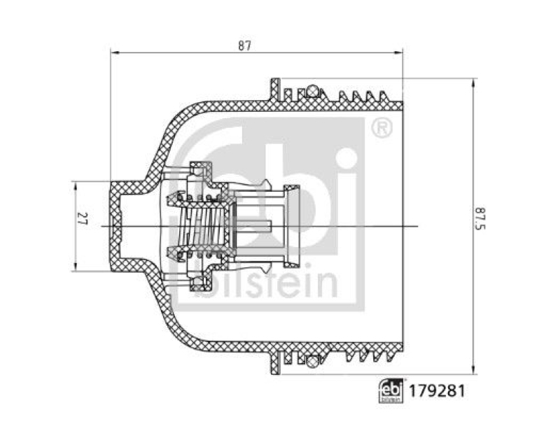 FEBI BILSTEIN Cap, oil filter housing febi Plus