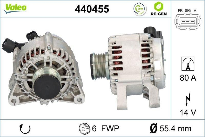 VALEO Alternator VALEO RE-GEN REMANUFACTURED