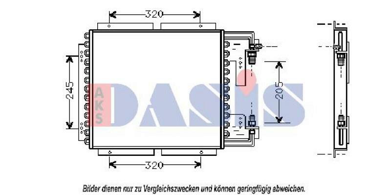 AKS DASIS Kondensator, Klimaanlage