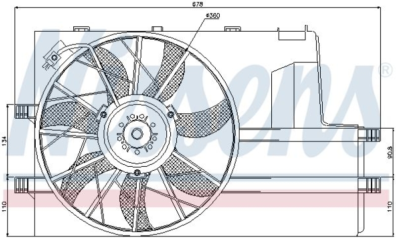 NISSENS Fan, radiator