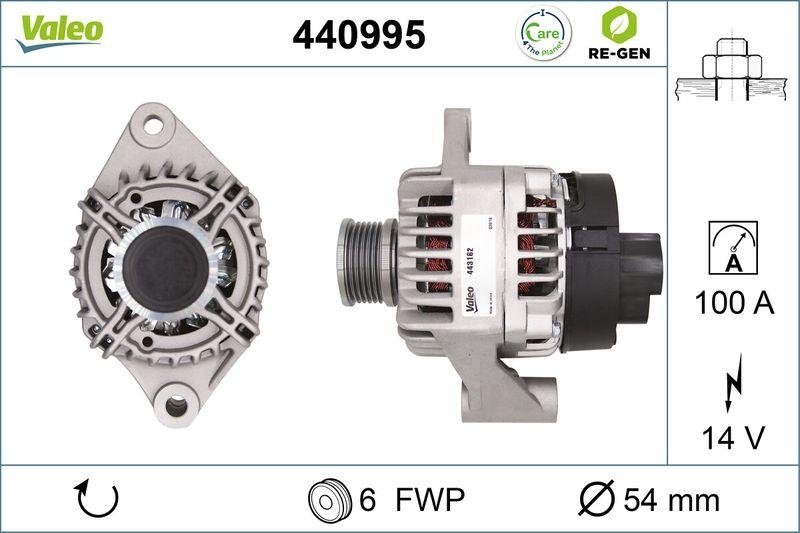 VALEO Alternator VALEO RE-GEN REMANUFACTURED