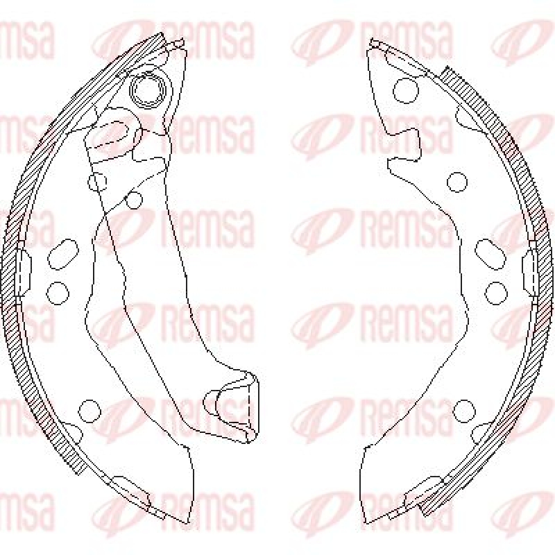 REMSA Brake Shoe Set