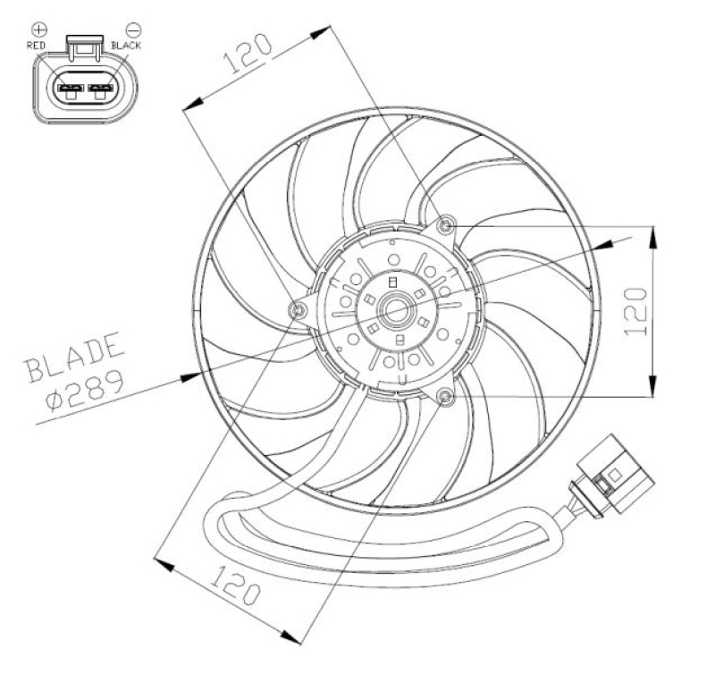 NRF Fan, engine cooling