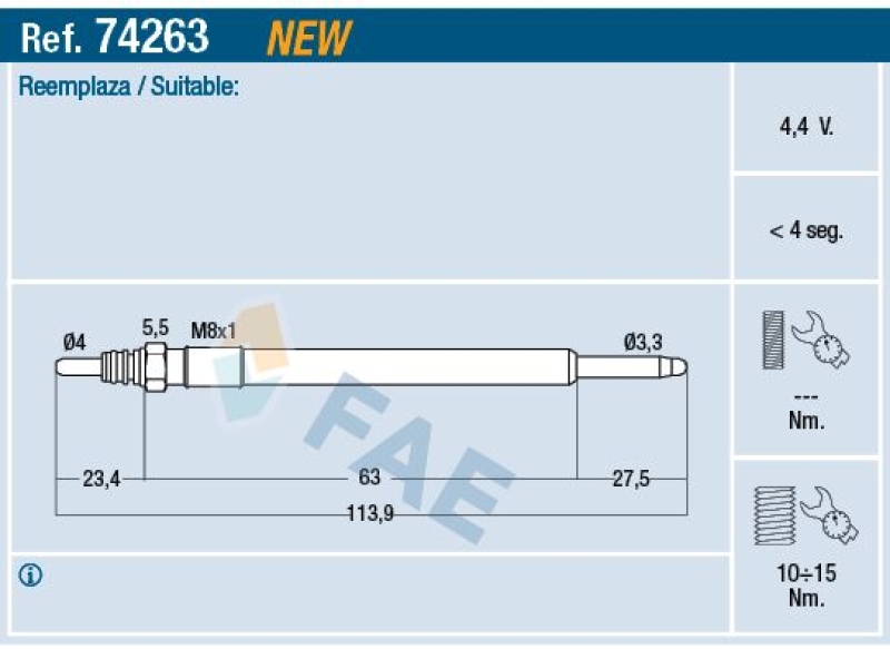 FAE Glow Plug