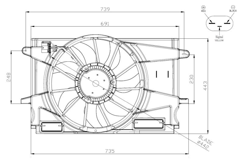 NRF Fan, engine cooling