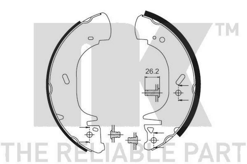 NK Brake Shoe Set