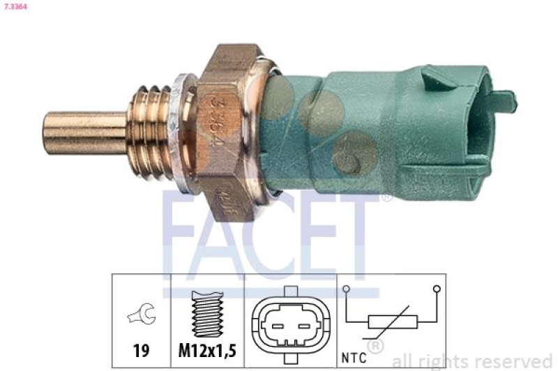 FACET Sensor, fuel temperature Made in Italy - OE Equivalent