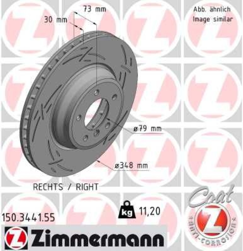 ZIMMERMANN Bremsscheibe BLACK Z