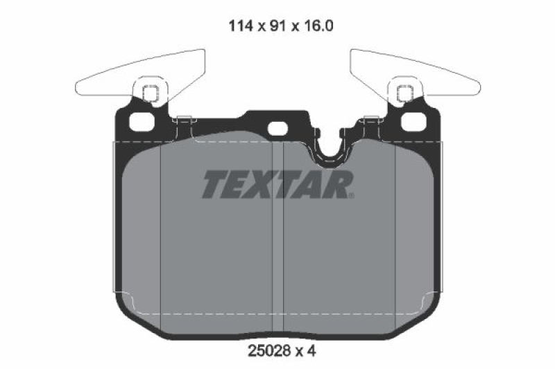 TEXTAR Brake Pad Set, disc brake