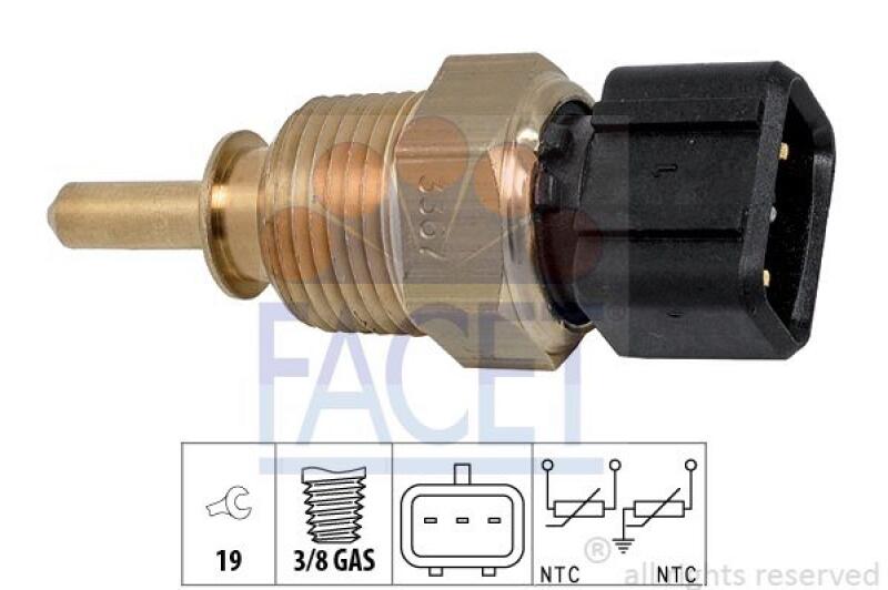 FACET Sensor, coolant temperature Made in Italy - OE Equivalent