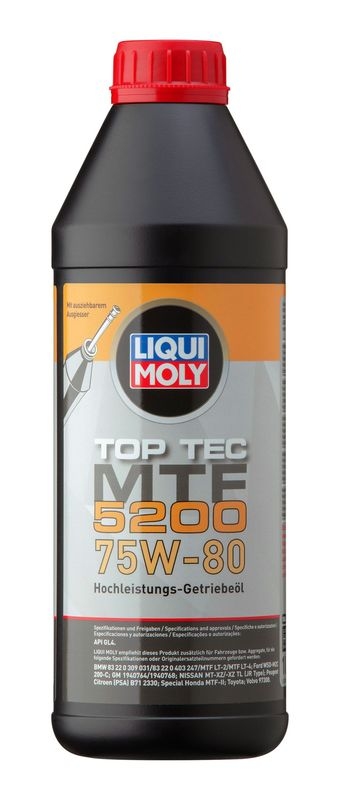 LIQUI MOLY Transmission Oil Top Tec MTF 5200 75W-80