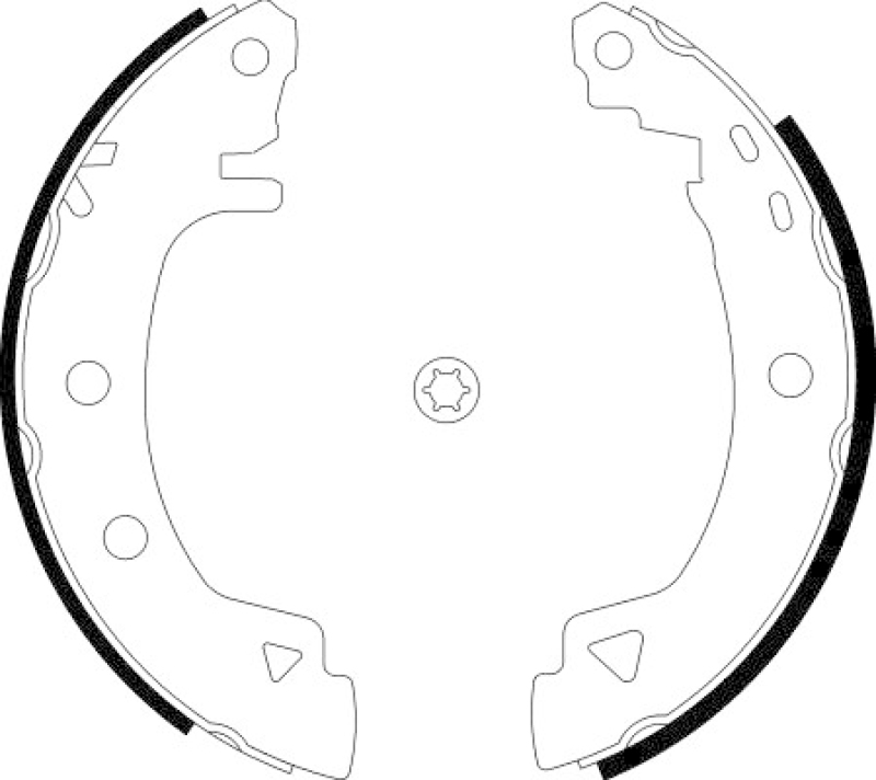 HELLA Brake Shoe Set