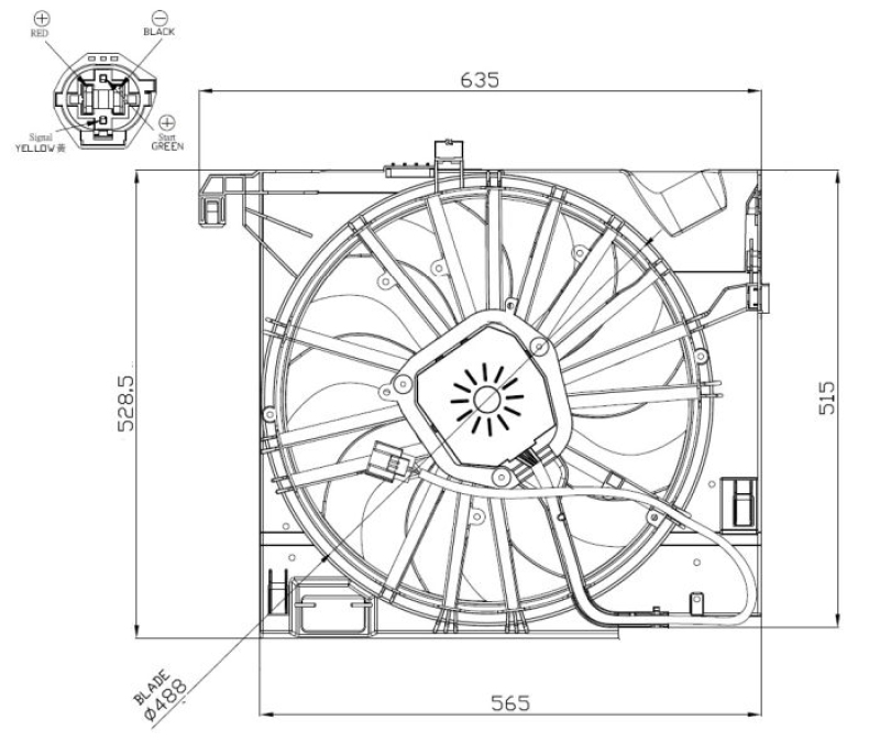 NRF Fan, engine cooling