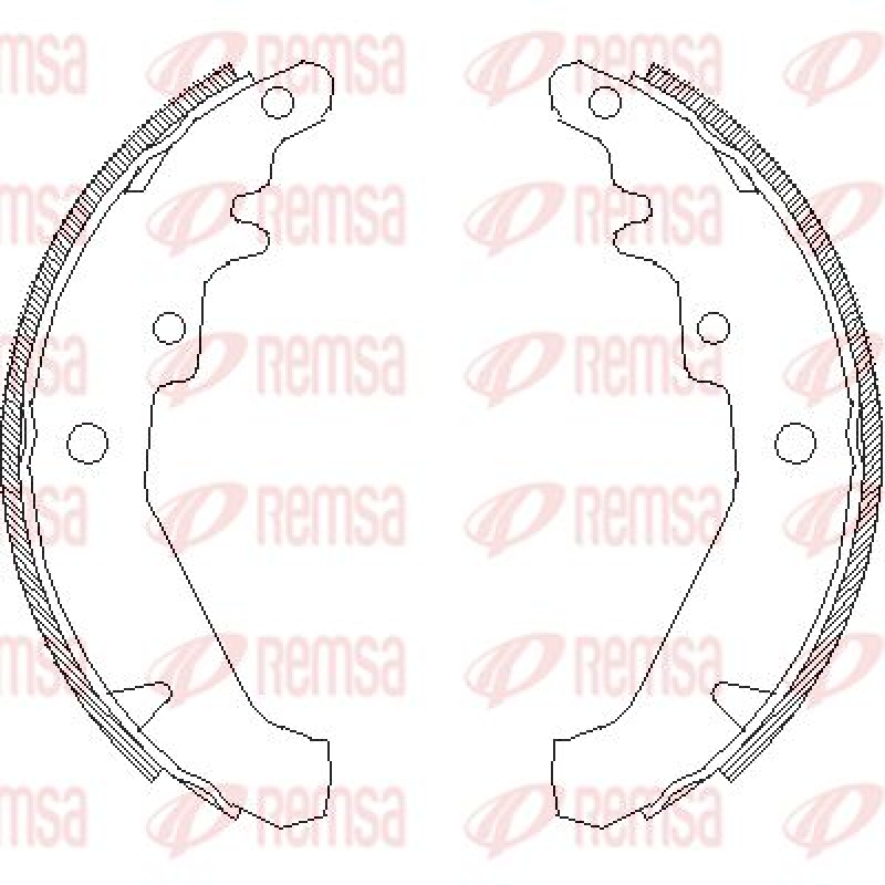 REMSA Brake Shoe Set