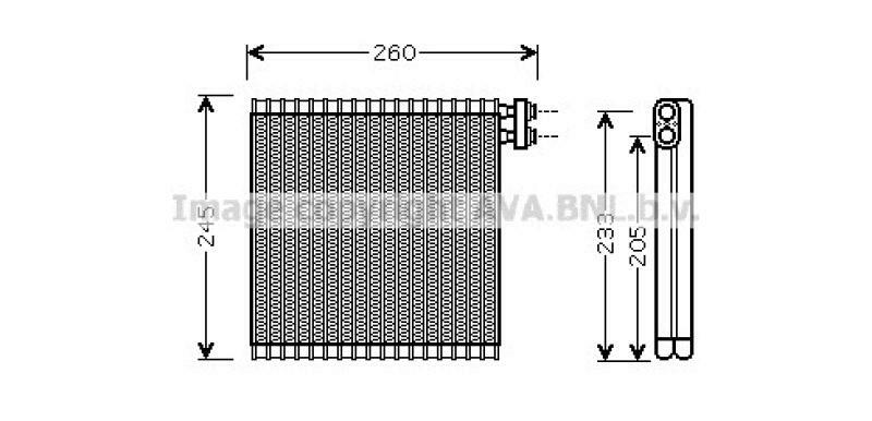 AVA QUALITY COOLING Evaporator, air conditioning