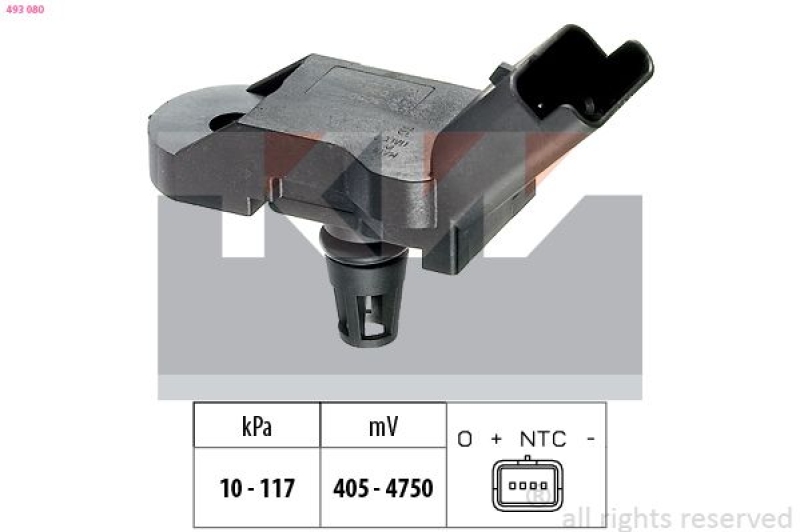 KW Luftdrucksensor, H&ouml;henanpassung Made in Italy - OE Equivalent