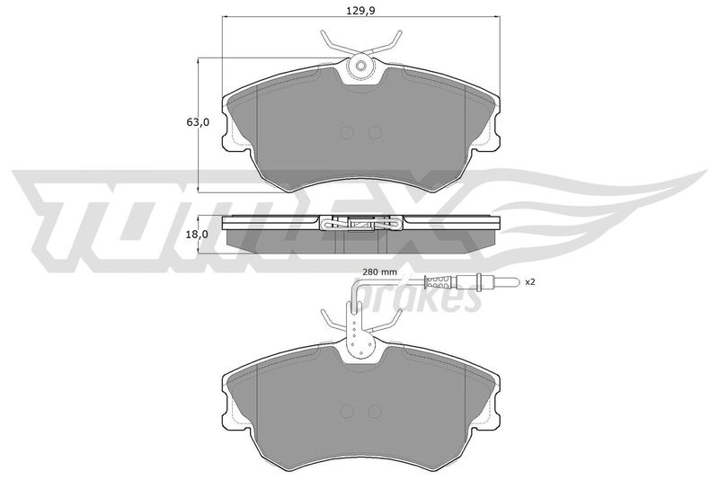 TOMEX Brakes Bremsbelagsatz, Scheibenbremse