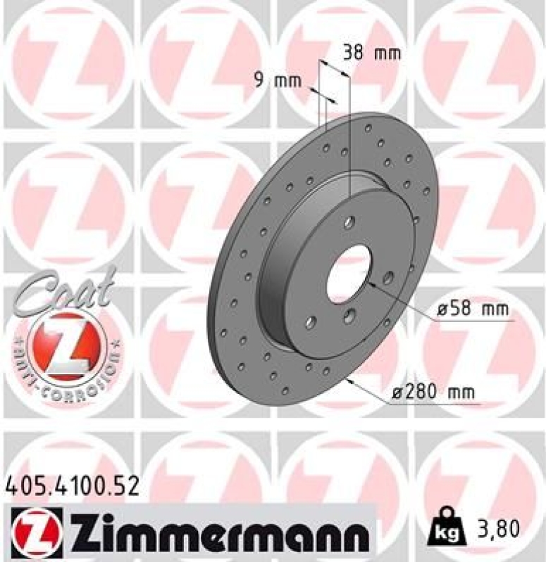 Zimmermann Sport Bremsscheiben + Zimmermann Bremsbeläge