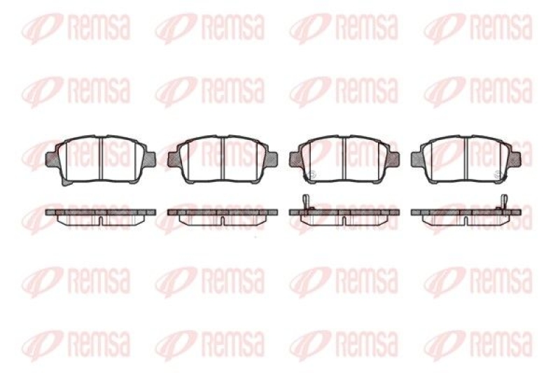 REMSA Brake Pad Set, disc brake